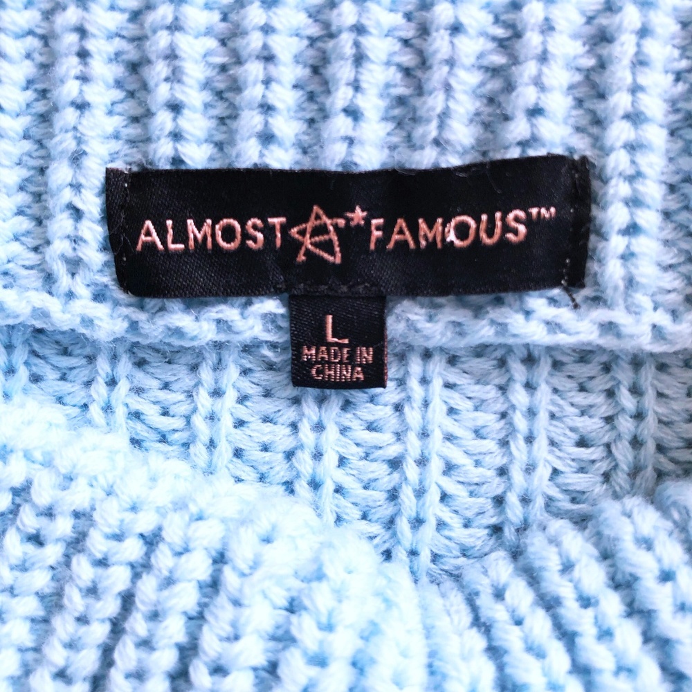 NWT! Baby Blue Knit Sweater - Picture 4 of 5